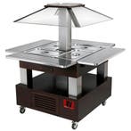 Verwarmd Buffet | GOURMET LINE | Hout/RVS | 4x 1/1 GN |, Verzenden, Nieuw in verpakking