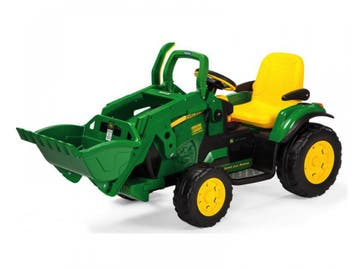 John Deere 12 volt elektrische kindertractor met werkende gr, Ophalen of Verzenden