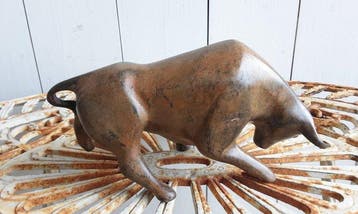 P. Chenet - Figure - Stier - 23 cm - Bronze, Antiquités & Art