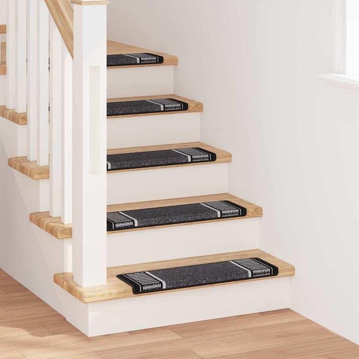 vidaXL Zelfklevende trapmatten 15 st 65 x 21 x 4 cm Non-Slip, Doe-het-zelf en Bouw, Ladders en Trappen, Nieuw, Verzenden
