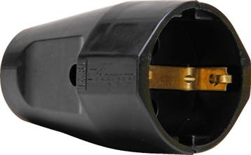 Kopp Black Contrast Plug RA Durable Plastic - 1821.0505.4, Verzenden, Nieuw