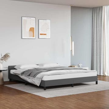 Grijs bed 180x200 | Retour deal | Nu extra goedkoop, Overige materialen, Verzenden, Tweepersoons, Zo goed als nieuw