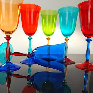 Secoloventesimo - Kelk (6) - Vintage Crystal Goblet -, Antiek en Kunst