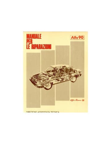 1984 ALFA ROMEO 90 WERKPLAATSHANDBOEK ITALIAANS, Ophalen of Verzenden