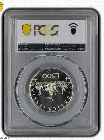 Italië. 500 Lire Minted in Rome 1991. PCGS - PR68DCAM