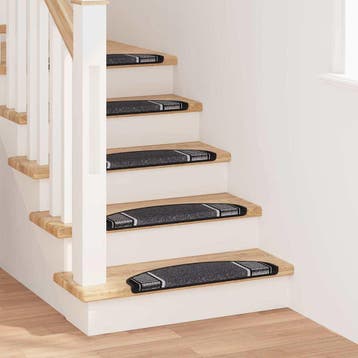 vidaXL Zelfklevende trapmatten 15 st 65 x 21 x 4 cm Non-Slip, Doe-het-zelf en Bouw, Verzenden, Nieuw