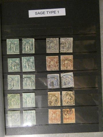 France 1876/1900 - France - Type Sage du n° 61 au n° 105, Gestempeld
