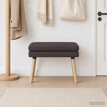 vidaXL Dubbel-laags bank Donkerbruin 60 x 40 x 46 cm Stof, Verzenden, Nieuw