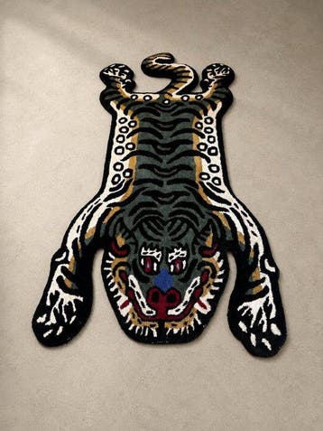 House of Beauty 2047 - Tiger Rug XL – laine tuftée à la main