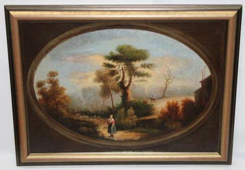 Ecole Espagnole (XIX) - Scène champêtre