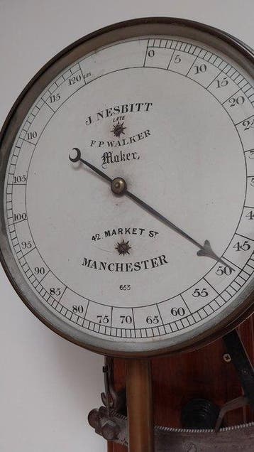 J. Nesbitt Garen Trekproefmeter - Messing, staal en hout -