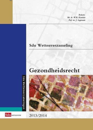 Sdu wettenverzameling gezondheidsrecht - Kastelein, Verzenden, Nieuw
