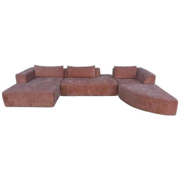 4x6 sofa X6 Modulaire Hoekzetel Design Roest - Modulaire, Maison & Meubles, Canapés | Salons, Verzenden
