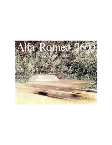 1965 ALFA ROMEO 2600 SPRINT & LIMOUSINE BROCHURE ENGELS, Ophalen of Verzenden