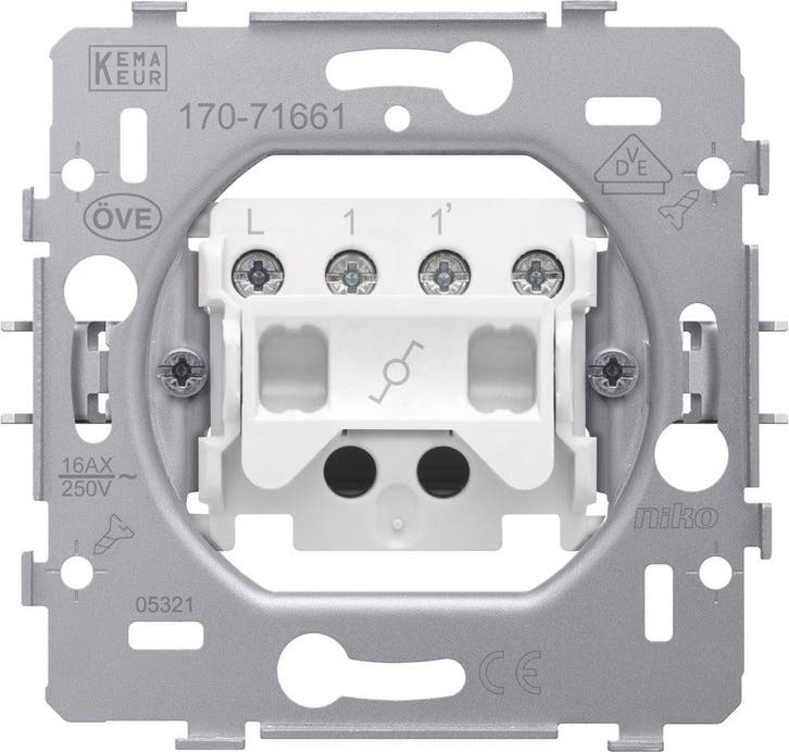 Niko Twee Weg Schakelaar Basis 16A 250V Met, Bricolage & Construction, Électricité & Câbles, Envoi