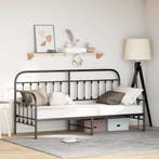 vidaXL Bedframe voor een daybed Zwart 80 x 200 cm, Huis en Inrichting, Verzenden, Nieuw