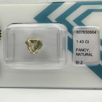 Zonder minimumprijs - 1 pcs Diamant (Natuurlijk gekleurd) -, Nieuw