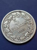 België. Leopold I. 5 Francs 1833 Positie B (Zonder