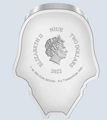 Niue. 2 Dollars 2022 Star Wars - Kylo Ren ™, 1 Oz (.999)
