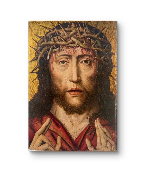 Aelbrecht Bouts (1450-1549), Werkplaats van - Christus als, Antiquités & Art, Art | Peinture | Classique