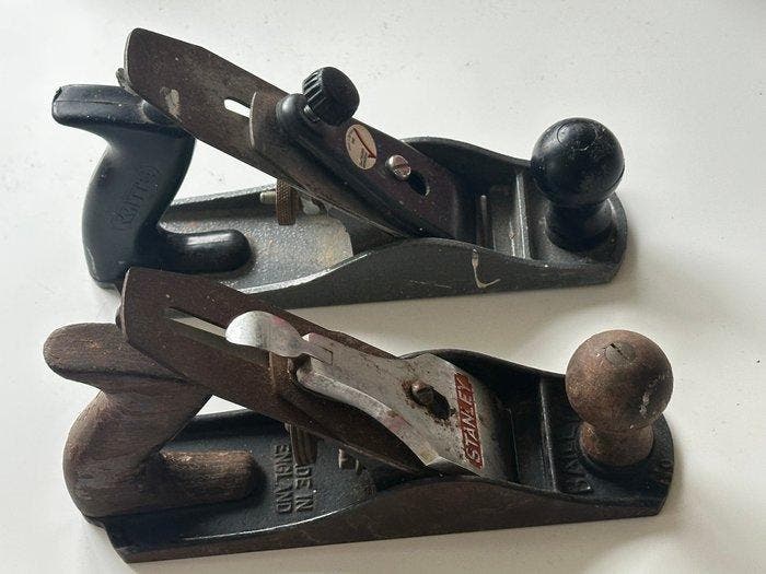 Stanley Bailey , Witte - Werkgereedschap (2) Antiek -, Antiek en Kunst, Antiek | Wandborden en Tegels