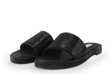 Steve Madden Muiltjes in maat 38 Zwart, Verzenden, Zwart, Steve Madden, Zo goed als nieuw