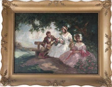 Rudolf Brettschneider (1866–1924) - Idyllic Summer Scene /