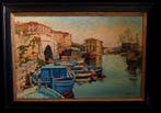 Firmato Llewelun Lloyd (XIX-XX) - Darsena, Antiek en Kunst