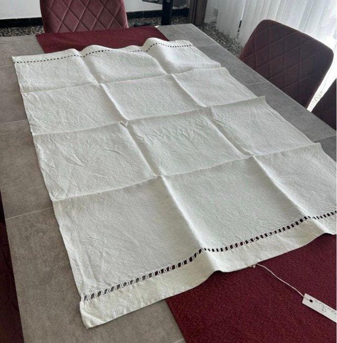 Asciugamano canapa tessuto al telaio manuale - Handdoek -, Antiquités & Art, Tapis & Textile