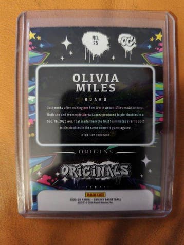 2025/26 Panini Origins Olivia Miles Serialized card, Limited, Verzamelen, Nieuw