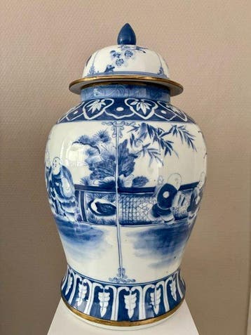 Vase avec couvercle - Faïence - Thaïlande (Sans prix de