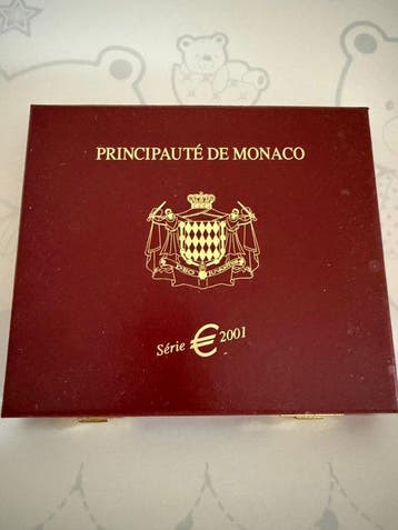 Monaco. Series 1 Cent - 2 Euro 2001 (Zonder minimumprijs)