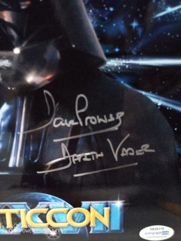 Star Wars - Signed in person by Dave Prowse (+) as Darth, Nieuw