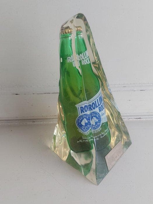 Rolling Rock - POS (reclameobject voor verkooppunt), Antiquités & Art, Antiquités | Assiettes décoratives & Carrelages