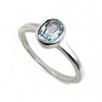 Zonder minimumprijs - Ring Zilver - Aquamarine, Nieuw