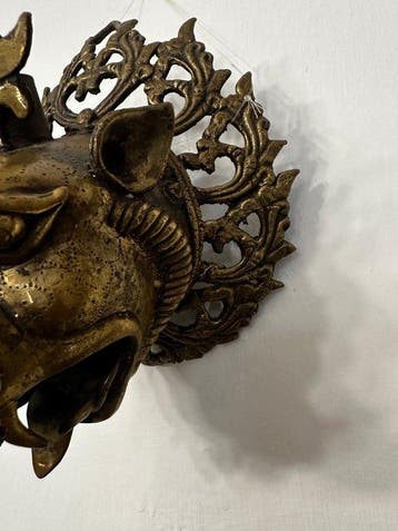 Incensiera Nepalese - Wierookvat - Gegoten messing - Dragon, Antiek en Kunst