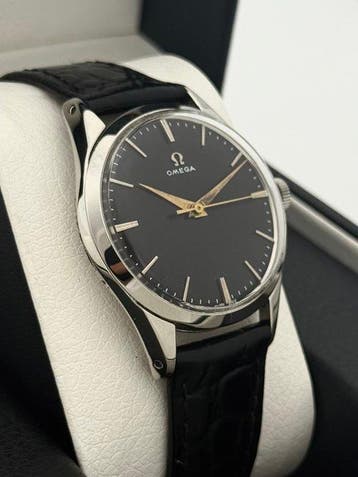 Omega - Calatrava Black Dial Vintage Cal.283 - 2760-7 SC -, Handtassen en Accessoires, Nieuw