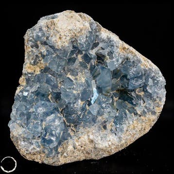 Natuurlijke celestietdruse uit Madagaskar – Hemelse