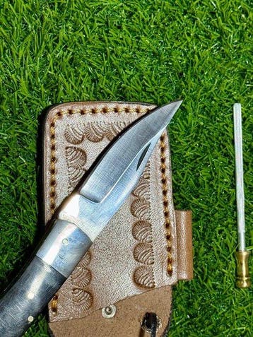 Hekito - Canif Arts & Métiers - Couteau de poche Leather