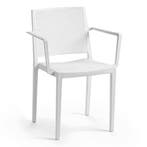 Stoel | Kunststof | Wit | In-/Outdoor | 570x540x830(h)mm, Zakelijke goederen, Verzenden, Nieuw in verpakking