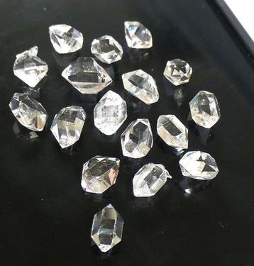 Kwarts biterminé, type Herkimer-diamant Kristalen- 5.14 g