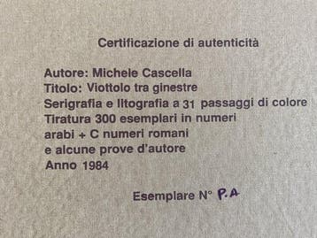 Michele Cascella (1892-1989) - Viottolo tra ginestre