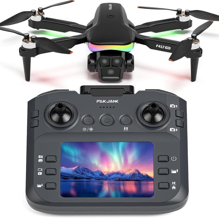 Opvouwbare Drone F417PRO-B | 54% Korting | Retour Deal, Audio, Tv en Foto, Drones, Gebruikt, Verzenden