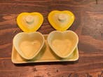 Le Creuset Heart-Shaped Ceramic Confectionery Containers —