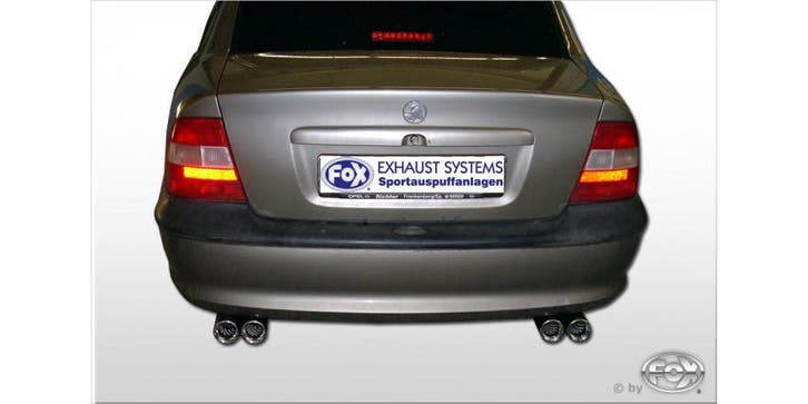 FOX Opel Vectra B einddemper uitgang rechts/links - 2x76 typ, Auto-onderdelen, Uitlaatsystemen, Nieuw, Verzenden