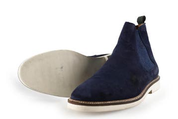 Manfield Chelsea boots in maat 40 Blauw, Kleding | Heren, Manfield, Boots, Gedragen, Verzenden
