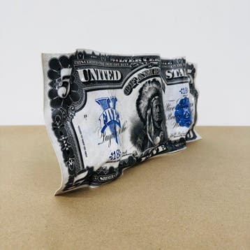 Soyz Bank (1988) - Sculpture Five Dollars – Indian Chief, Antiek en Kunst