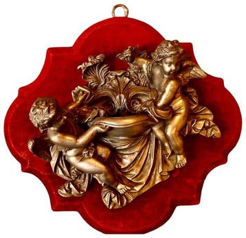 Bénitier - 1850-1900 - Paire de putti - 33 cm