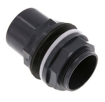 Raccord de cloison en PVC Douille 50x63mm, Verzenden