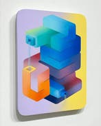 Hydrane (1988) - Totem Fontaine #2 , œuvre originale sur, Antiek en Kunst